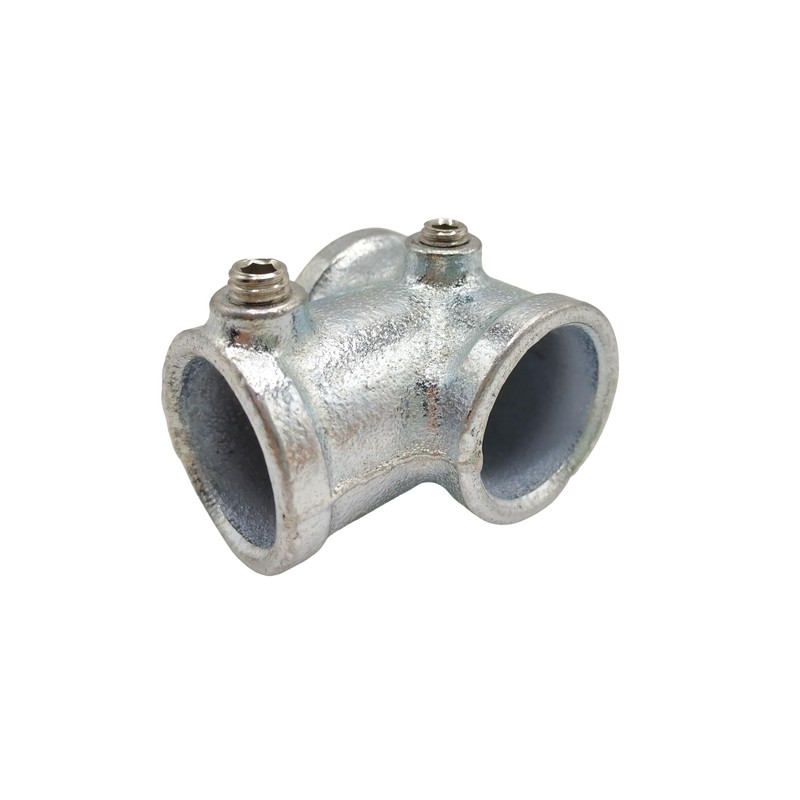 4Pcs Galvanized Pipe Fittings Single Socket Tee Steel Pipe Pipe