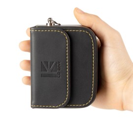 KZ IEM Case in Ears Earbud Case,Black Leather Portable Small Earbud Carrying Case,Earphones Accessories Storage Bag for KZ ZS10 PRO/ZSN PRO/ZSN PRO X/ZST,CCA CRA/C10