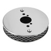 14x3cm High Flow Air Filter Chrome Metal Replacement for SU