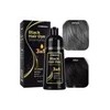 Shampoo Champú Tinte Negro Cubre Canas 3 En 1