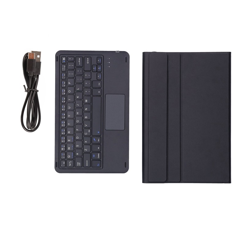 Wireless Keyboard Detachable Durable Computer Accessories with Artificial Leather CoverBlack