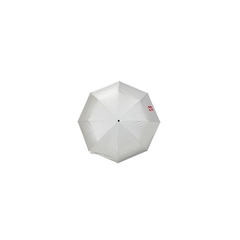 Bridgestone UM2403SR Folding Silver Umbrella, Silver/Red, 2024 Model