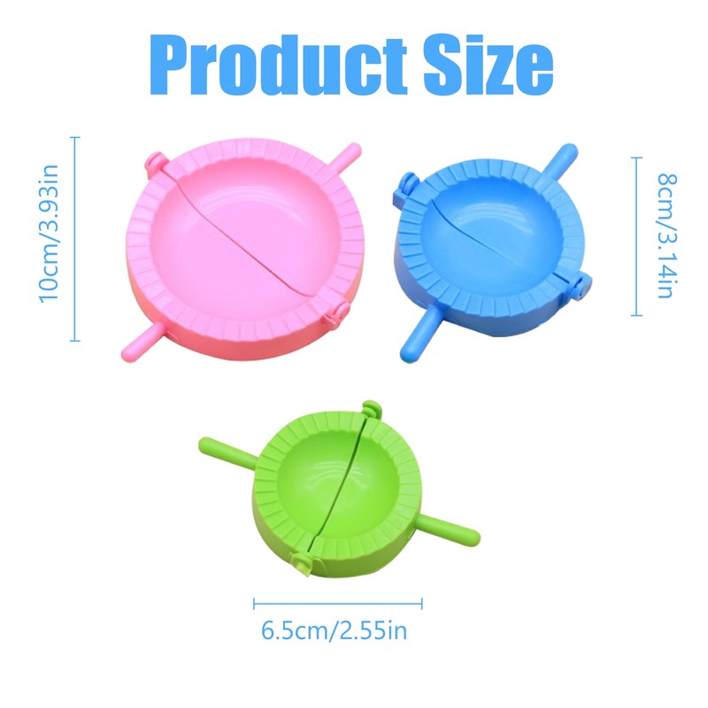 LQIOACU 3 Pieces Dumpling Maker Ravoli Maker Dough Bag Maker