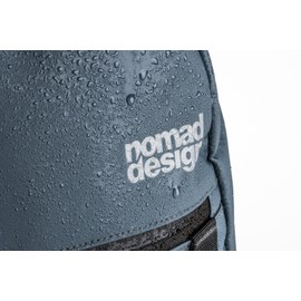 Nomad Design Fisherman's Backpack, 33L Capacity, Water Resistant, EVA Foam Backing, Detachable Front Pocket, Plier Holster, Blue Lining