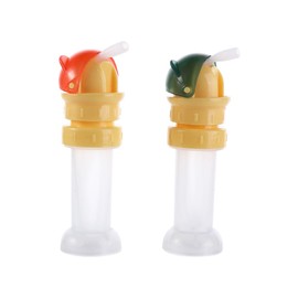 Vctitil 2 Pcs 2 in 1 Water Bottle Straw Cap Spill Proof Water Bottle Twist Cover Cap Safe Drink Straw Sippy Cap,Anti Choking Water Cup Tool for Kids and Adults