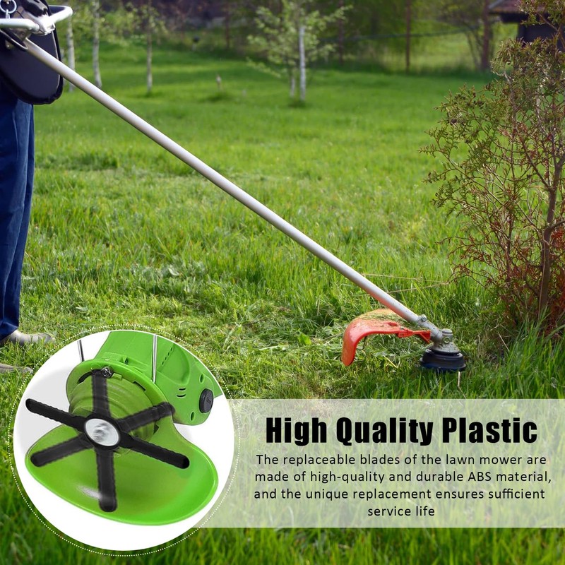 ZEACCT 50-Piece Replacement Trimmer Blades for Cordless Grass Trimmers, Durable