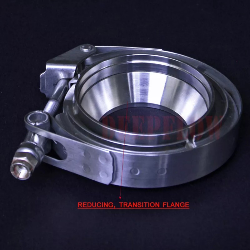 DEEPFLOW 3.5 to 3 Inch Exhaust Pipe Adapter, Header Collector