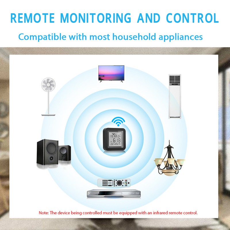 Temperature Humidity Monitor Wifi Portable Support for TUYA Hygrometer Thermometer