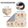 Dish Drying Mat,Drying Mat for Kitchen Counter,Floral Pattern Hanging Absorbent