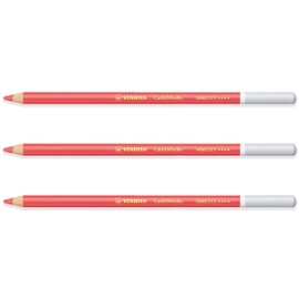 STABILO Chalk-Pastel Pencil CarbOthello - Pack of 3 - Carmine Red Middle (311)