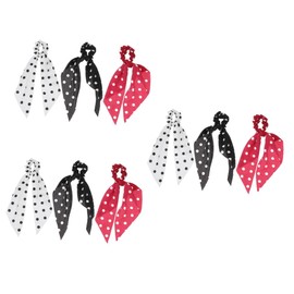 Ipetboom 9pcs Wave Pointed Ribbon Hair Ponytail Holders for Women Stylish Hair Decoration for Everyday Wear and Special Occasions