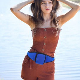 Vaguelly Microphone Storage Bag Secure Polyester Sturdy Fitness Waist Bag Easy Wash Adjustable Mic Belt for Dance Sports