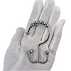 C-POSH Shower Curtain Hooks Double Hooks with Smooth Ball Shower