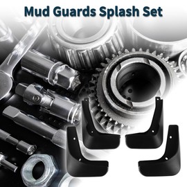 TUCKBOLD Mud Flaps Splash Guards for Volkswagen Polo(Hatchback) 2011-2014 W/Mount Accessories Mud Guards Front and Rear 1 Set