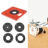 Router Table Insert Plate Aluminum Alloy Compatible with Makita Routers