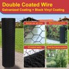 Wirewonders Black 19GA Chicken Wire 48inx150ft, Chicken Wire Fencing, Garden