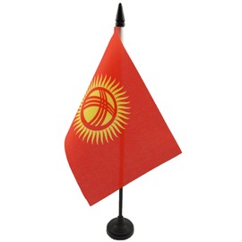 AZ FLAG - Table Flag Kyrgyzstan - 15 x 10 cm - Kyrgyz Table Flag 10 x 15 cm - Flags