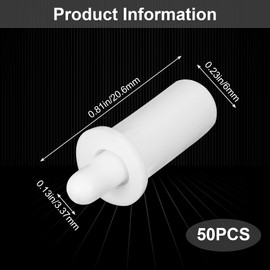 HINZIC 50Pcs Shutter Repair Pins, Louver Spring Loaded Repair Pins, Replacement Repair Pins Plantation Shutter Pins Blind Repair Bolt for Windows Tool Supplies