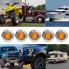YOMTOVM 20PCS 3/4" Amber Round LED Side Marker Lights, 12V