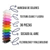 Foami Moldeable Plastilina Arcilla Manualidades 36 Piezas Blanco