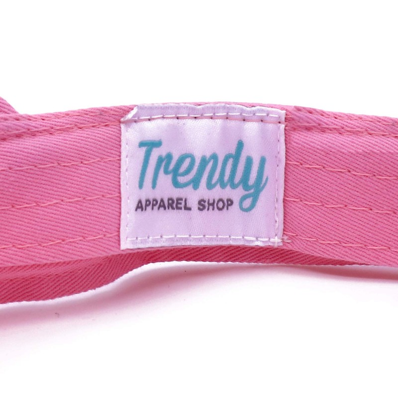 Trendy Apparel Shop - Visera ajustable para bebé, Rosado, Talla