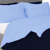 Ev Dekor® Duvet Cover Set Single Dark Blue Light Blue