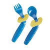 Easieeaters Curved Utensils, Right-handed W/shield