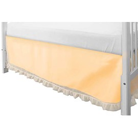 Baby Doll Bedding Sweet Touch Baby Crib Dust Ruffle, Yellow