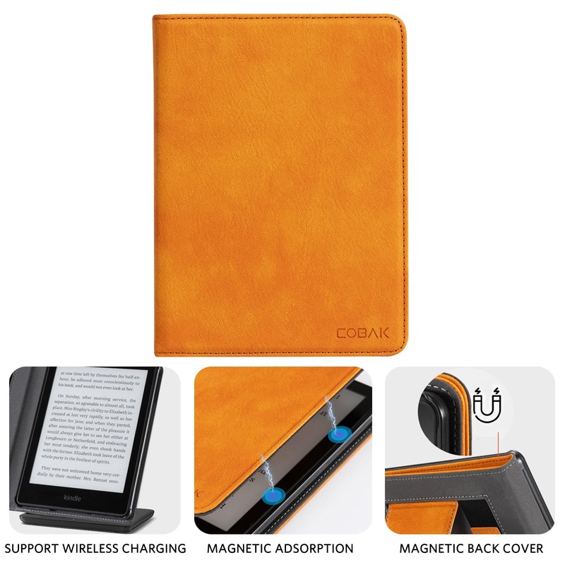 CoBak Case for 6" E-Reader - PU Leather Smart Cover