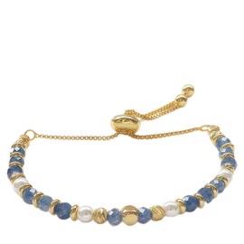 TORCHISTS Beaded Bracelets for Women, Classic Gold Plated and Shell Pearl Ankle Bracelet with Adjustable Slider, Dainty Boho Vintage Aesthetic, Trendy Jewelry