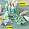 Collapsible Sicles Molds 6 Ice Makers Silicone Ice Molds Reusable
