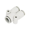 SK11 One Touch Tube Fittings Alien Diameter Union Y Tube