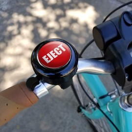 GRAPHICS & MORE Red Eject Button Design Funny Bicycle Handlebar Bike Bell