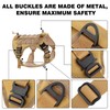 Plutus Pet Tactical Dog Harness with All Metal Buckles, Adjustable,