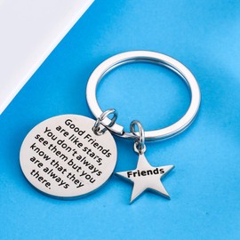 Gifts For Best Friend Jewellery Keyring Friendship Gifts Best Friends For Women Gifts BFF Girls Gifts For Sister Birthday Gifts Key Ring (Keychain #1)