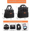 Expandable Large Lunch Bag, Double Deck Insulated Lunch Box Leakproof