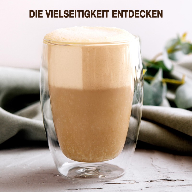 NORDIC SCHILLER Double-walled coffee glasses, latte macchiato glasses, double-walled, 2