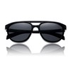VIVIENFANG Polarized Black Sunglasses for Men Women, Classic 70s Style