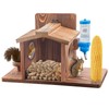 Squirrel Feeder for Outside, Squirrel Picnic Table Feeder for Corn