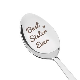 Best Sister Ever, Best Friend Spoon Best Sister Gifts Coffee Tea Ice Cream Spoon Funny Birthday Friendship Gift for Best Friends Sister