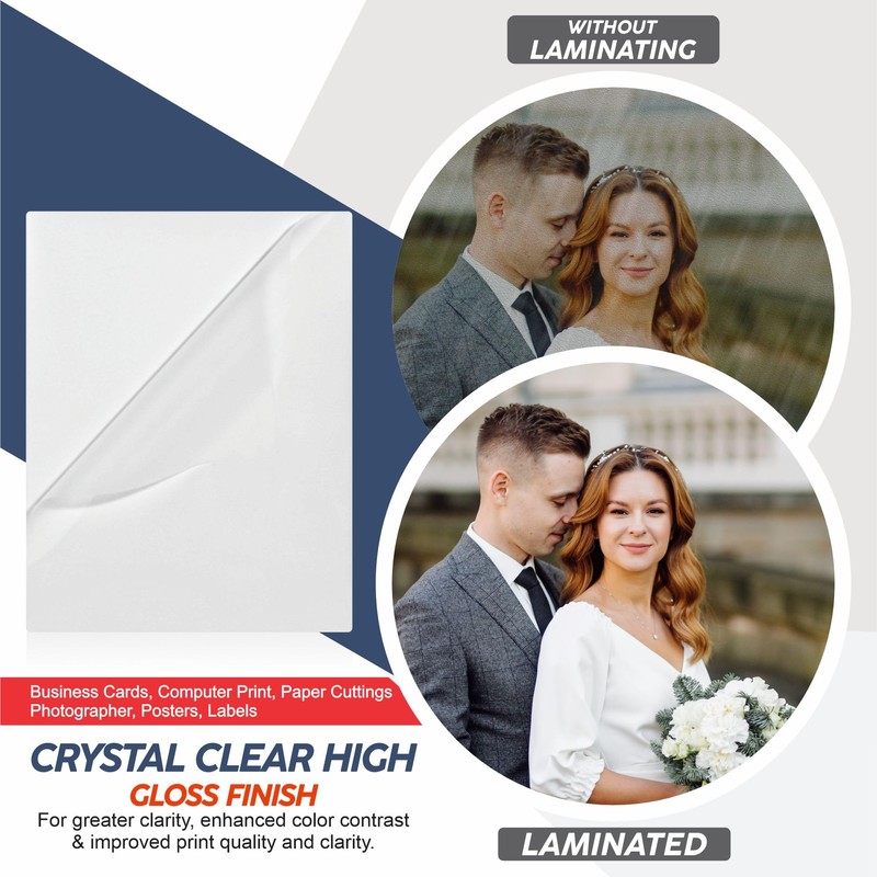 A4 Laminating Pouches 80 Micron Plastic Paper Clear Laminating Sheets