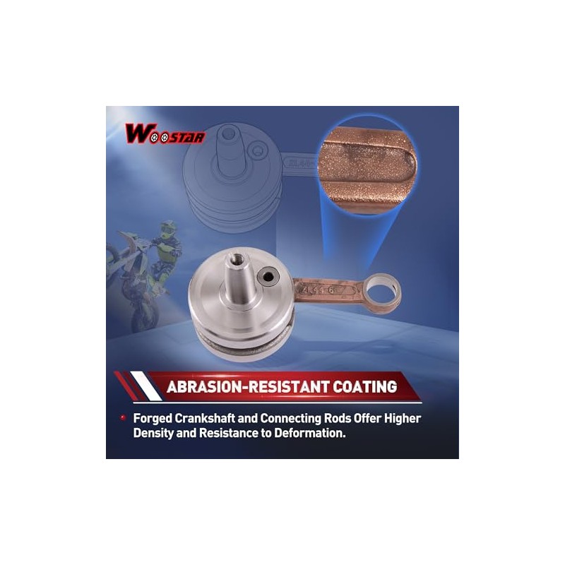 WOOSTAR Crankshaft Replacement for 2-Stroke 47 cc 49 cc Mini