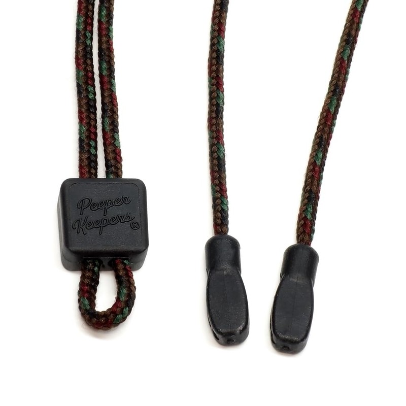 Peeper Keepers Supercord Adjustable 550 Eyeglass Retainer Cord Brown Green