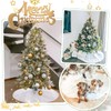Faux Fur Tree Skirt White Christmas Tree Skirt for Merry