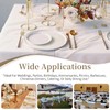 6 Pack White Table Cloth Rectangle Table Cloths for 8