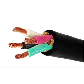 Custom Cable Connection 16/4 SOOW 16 AWG 4 Conductor 600 Volt Portable Power Cable - 100 Foot Roll in a Bag