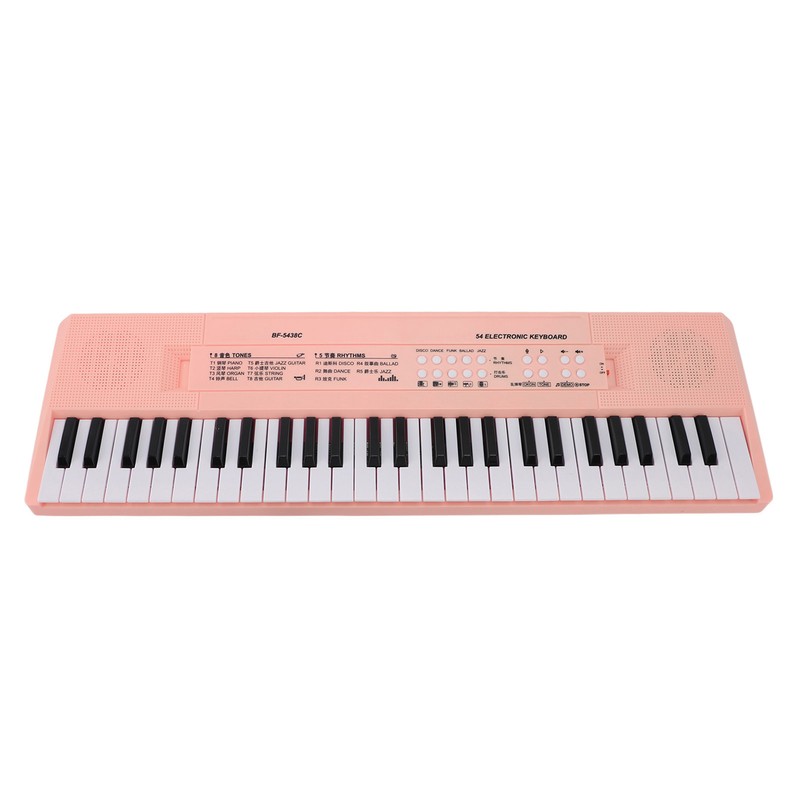 54 Key Keyboard Piano Smoothly Plastic Keyboard Piano Portable Dual