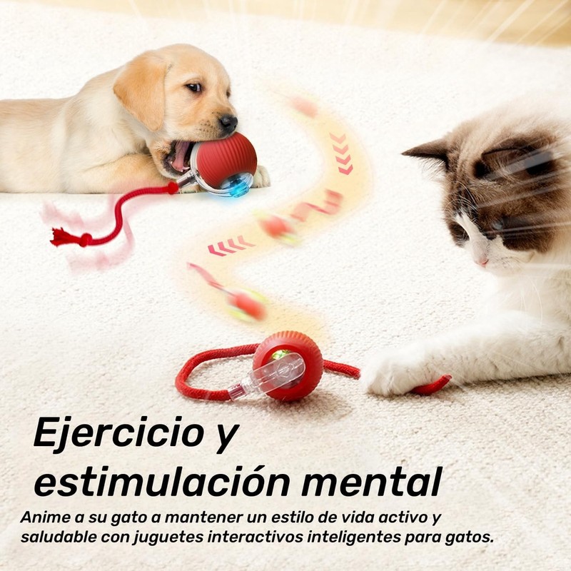 Chewie Ball – Juguete interactivo para gatos con 3 modos