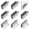 UFURMATE 8Pcs Glass Finger Edge Pull Cabinet Finger Pull Handle