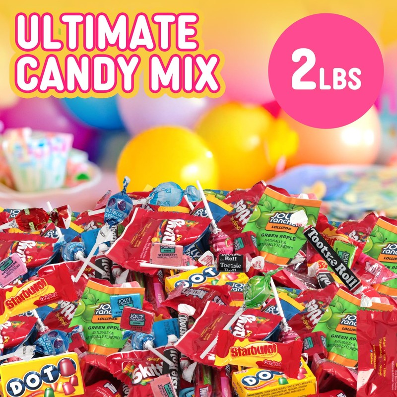 Assorted Candy Variety Pack – 2 LB Bulk Bag Ideal
